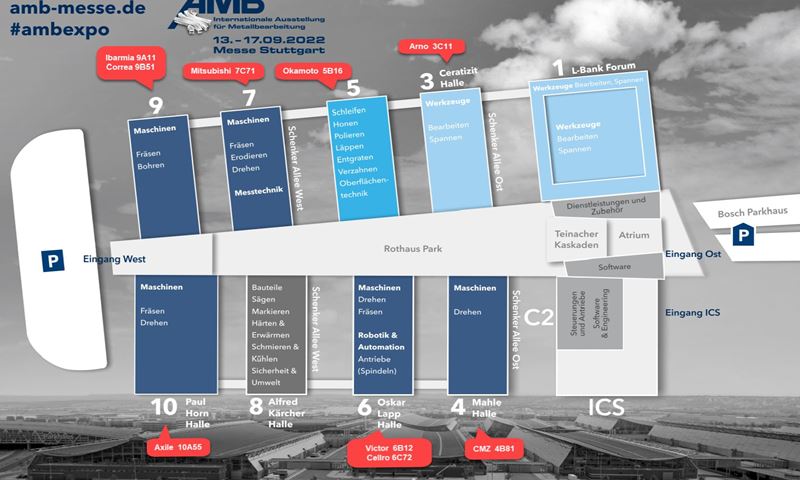 Besuchen Sie unsere Lieferwerke an der AMB 2022